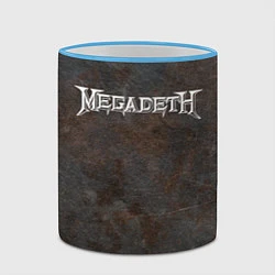 Кружка 3D Megadeth, цвет: 3D-небесно-голубой кант — фото 2