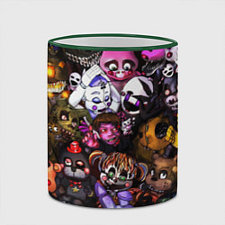 Кружка 3D Five Nights At Freddy's, цвет: 3D-зеленый кант — фото 2
