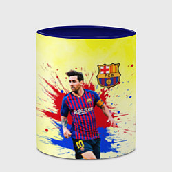 Кружка 3D Месси, цвет: 3D-белый + синий — фото 2