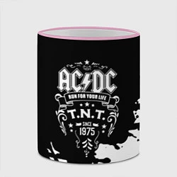Кружка 3D ACDC TNT, цвет: 3D-розовый кант — фото 2