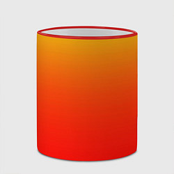Кружка 3D Оранж, цвет: 3D-красный кант — фото 2