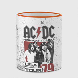 Кружка 3D ACDC, цвет: 3D-оранжевый кант — фото 2