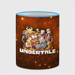 Кружка 3D UNDERTALE, цвет: 3D-небесно-голубой кант — фото 2