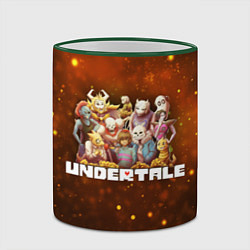 Кружка 3D UNDERTALE, цвет: 3D-зеленый кант — фото 2