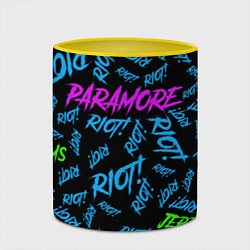 Кружка 3D Paramore RIOT!, цвет: 3D-белый + желтый — фото 2