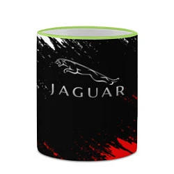 Кружка 3D Jaguar, цвет: 3D-светло-зеленый кант — фото 2