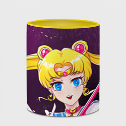 Кружка 3D Sailor Moon, цвет: 3D-белый + желтый — фото 2