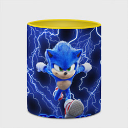 Кружка 3D SONIC, цвет: 3D-белый + желтый — фото 2