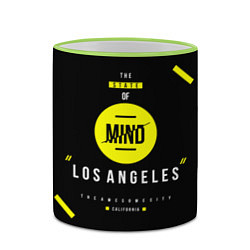 Кружка 3D Off-White: Los Angeles, цвет: 3D-светло-зеленый кант — фото 2