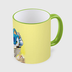 Кружка 3D SONIC, цвет: 3D-светло-зеленый кант