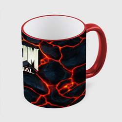 Кружка 3D DOOM: ETERNAL, цвет: 3D-красный кант