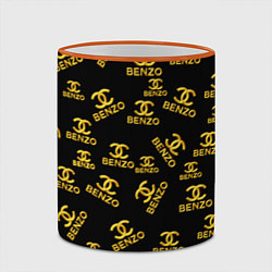 Кружка 3D Benzo Gang - Big Baby Tape, цвет: 3D-оранжевый кант — фото 2