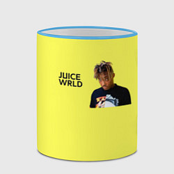 Кружка 3D Juice WRLD, цвет: 3D-небесно-голубой кант — фото 2