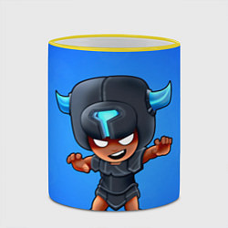 Кружка 3D BRAWL STARS, цвет: 3D-желтый кант — фото 2