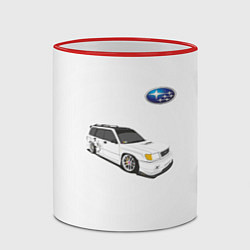 Кружка 3D SUBARU, цвет: 3D-красный кант — фото 2