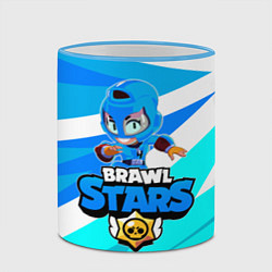 Кружка 3D BRAWL STARS MAX, цвет: 3D-небесно-голубой кант — фото 2