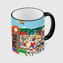 Кружка 3D Южный Парк, цвет: 3D-черный кант