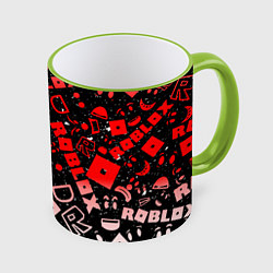 Кружка 3D Roblox, цвет: 3D-светло-зеленый кант