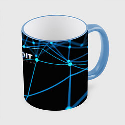Кружка 3D Detroit:Become Human, цвет: 3D-небесно-голубой кант