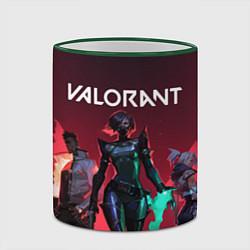 Кружка 3D Valorant, цвет: 3D-зеленый кант — фото 2