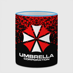 Кружка 3D Umbrella Corporation, цвет: 3D-небесно-голубой кант — фото 2