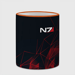 Кружка 3D MASS EFFECT N7, цвет: 3D-оранжевый кант — фото 2