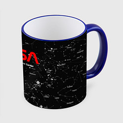 Кружка 3D NASA, цвет: 3D-синий кант