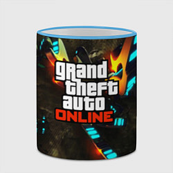 Кружка 3D GTA:Online, цвет: 3D-небесно-голубой кант — фото 2