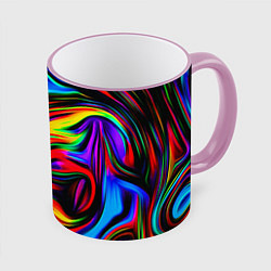 Кружка 3D ABSTRACT, цвет: 3D-розовый кант