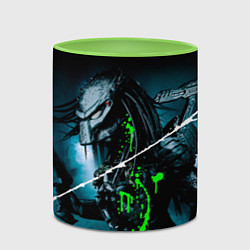 Кружка 3D PREDATOR, цвет: 3D-белый + светло-зеленый — фото 2