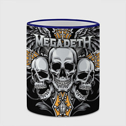 Кружка 3D Megadeth, цвет: 3D-синий кант — фото 2