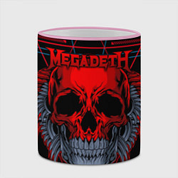 Кружка 3D Megadeth, цвет: 3D-розовый кант — фото 2