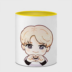 Кружка 3D BTS, цвет: 3D-белый + желтый — фото 2
