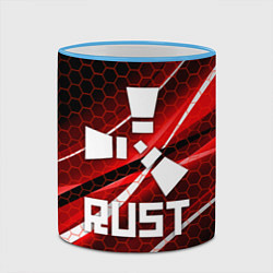 Кружка 3D RUST, цвет: 3D-небесно-голубой кант — фото 2