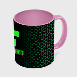 Кружка 3D Minecraft, цвет: 3D-белый + розовый