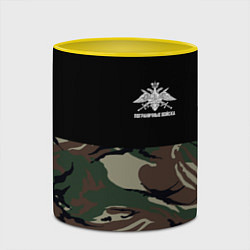 Кружка 3D Пограничные Войска камуфляж, цвет: 3D-белый + желтый — фото 2