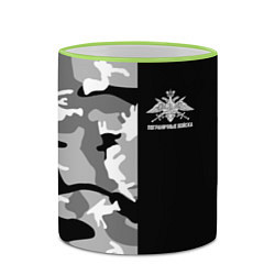 Кружка 3D Пограничные Войска камуфляж, цвет: 3D-светло-зеленый кант — фото 2