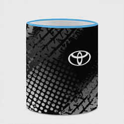 Кружка 3D Toyota, цвет: 3D-небесно-голубой кант — фото 2
