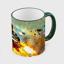 Кружка 3D CRYSIS, цвет: 3D-зеленый кант