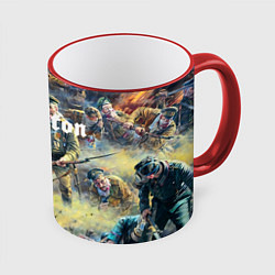 Кружка 3D Sabaton, цвет: 3D-красный кант