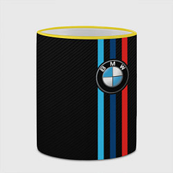 Кружка 3D BMW M SPORT CARBON, цвет: 3D-желтый кант — фото 2