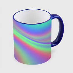 Кружка 3D Gradient vinyl, цвет: 3D-синий кант