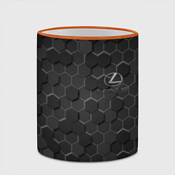 Кружка 3D LEXUS, цвет: 3D-оранжевый кант — фото 2