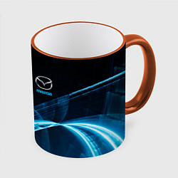 Кружка 3D MAZDA, цвет: 3D-оранжевый кант