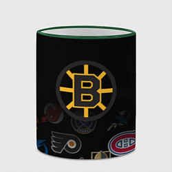 Кружка 3D NHL Boston Bruins Z, цвет: 3D-зеленый кант — фото 2