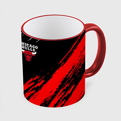 Кружка 3D CHICAGO BULLS, цвет: 3D-красный кант