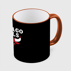 Кружка 3D CHICAGO BULLS, цвет: 3D-оранжевый кант