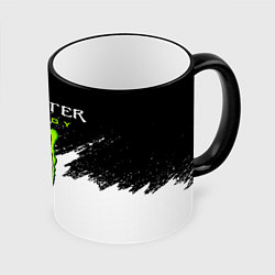 Кружка 3D MONSTER ENERGY, цвет: 3D-черный кант