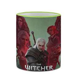 Кружка 3D The Witcher 5-летие, цвет: 3D-светло-зеленый кант — фото 2