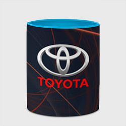 Кружка 3D TOYOTA, цвет: 3D-белый + небесно-голубой — фото 2